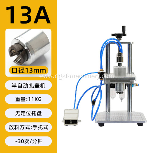 Pure Pneumatic Amp Bottle Capping And Sealing Machine WT-80ZX